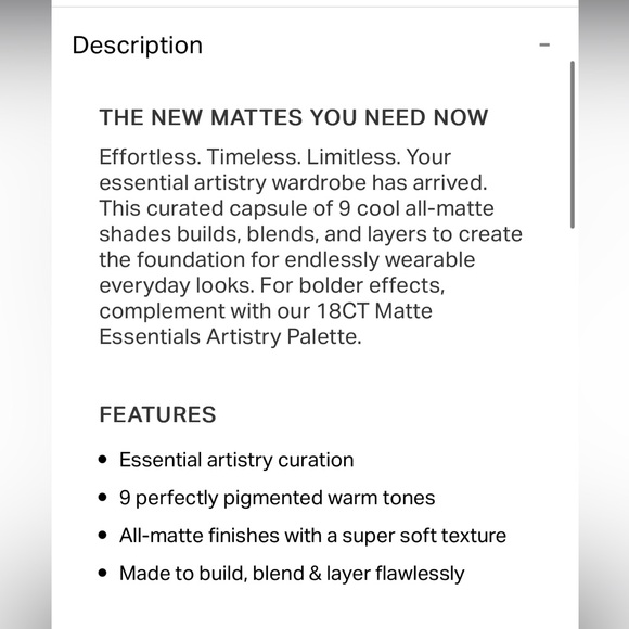 Morphe 9C matte essentials artistry palette - Picture 10 of 11